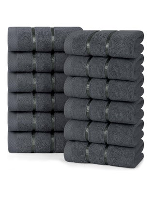Utopia Towels - 12 Pack Viscose Luxury Wash Cloths Set (12 x 12 Inches) Cotton Ring Spun, Highly Absorbent and Soft Feel Essential Washcloths for Bathroom, Face Towel, Gym and Spa (Grey) - pzsku/ZFB7B8E9C4FE780A30C1BZ/45/_/1734429399/43a542bd-6128-4805-a893-9c2c8dc057a0