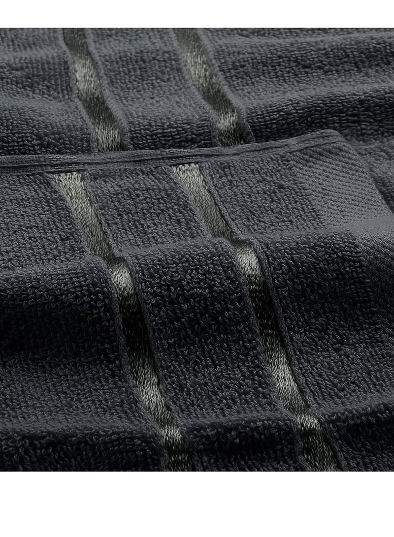Utopia Towels - 12 Pack Viscose Luxury Wash Cloths Set (12 x 12 Inches) Cotton Ring Spun, Highly Absorbent and Soft Feel Essential Washcloths for Bathroom, Face Towel, Gym and Spa (Grey)