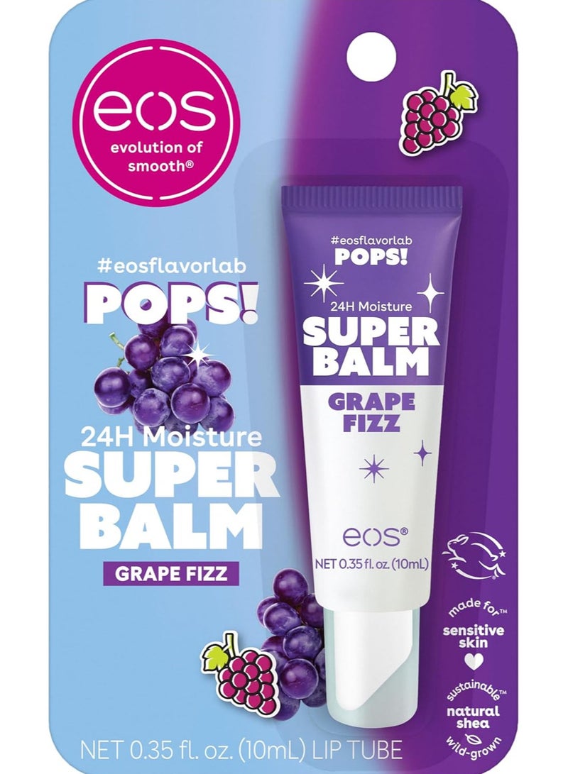 EOS 24H Moisture Super Balm- Grape Fizz Limited-Edition Lip Mask, 0.35 fl oz - Image 1