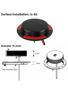 Yacht Low Voltage 5v Wireless Charging Base, Digital Charger, Car Power Adapter, Mobile Phone Charging-Color:Round Wireless Charger (without Top)