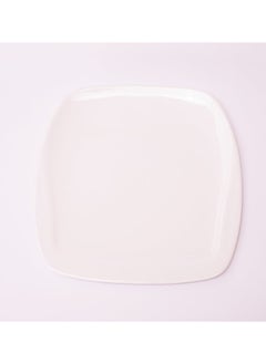 Melamine Square Dinner Plate 
Set of 6 (L 26cm W 26cm) White