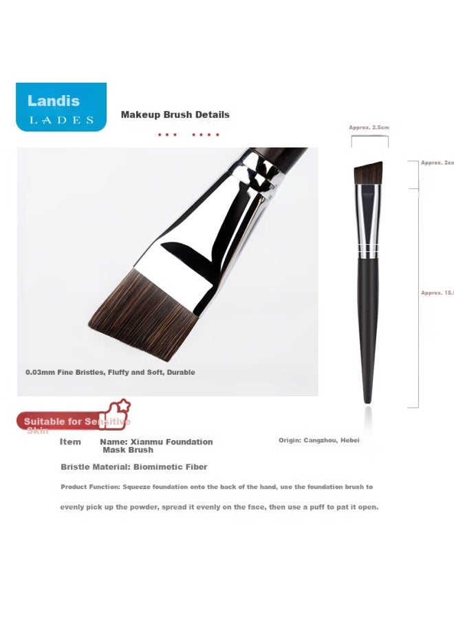 Lades Xianmu M22 Foundation Brush Easy Blending Angled Liquid Foundation Makeup Tool Brush - Image 2