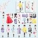 Daniel Axel Magnetic Princess Dress Up Paper Doll Pretend Play Toys Magnet People Clothes Puzzles Game for 3 Year Old Girls ToddlerPreschool Learning Created Imagine Set Birthday Gift G Set - Image 2