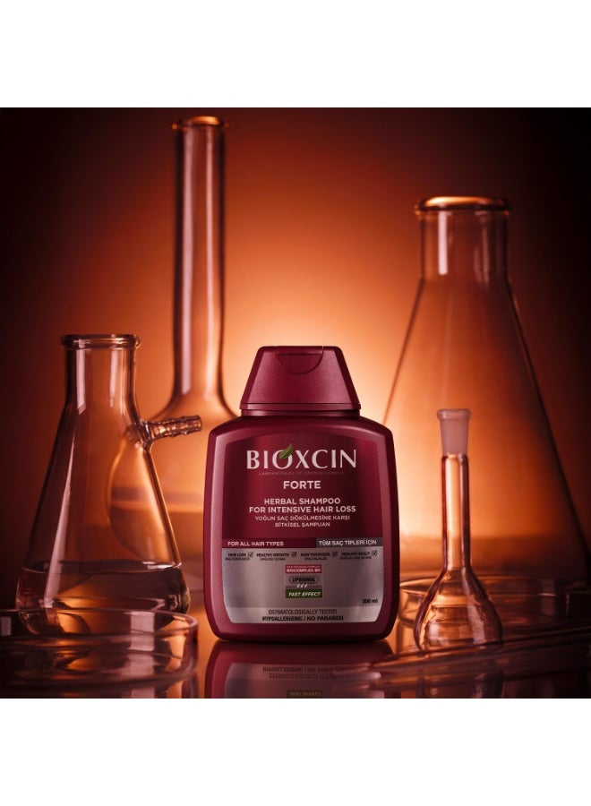 BIOXCIN FORTE HERBAL SHAMPOO FOR INTENSIVE HAIR LOSS FOR ALL HAIR TYPES FAST EFFECT 300 ML+100 ML SHAMPOO GIFT - Image 5
