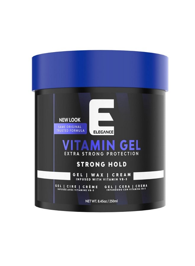 E Elegance Elegance Vitamin Gel, 8.45 Oz, Infused with Vitamin Pro-VB-5, Strong Hold Gel, Maximum Hair Protection and Natural Long Lasting Shine - Image 1