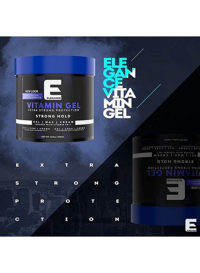 E Elegance Elegance Vitamin Gel, 8.45 Oz, Infused with Vitamin Pro-VB-5, Strong Hold Gel, Maximum Hair Protection and Natural Long Lasting Shine - Image 4