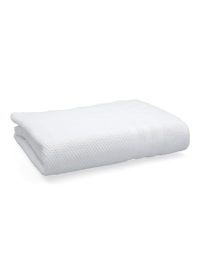 Valentini - Highly Absorbent Premium Quality Soft Beach Towel White 100 x 150 cm - Image 1