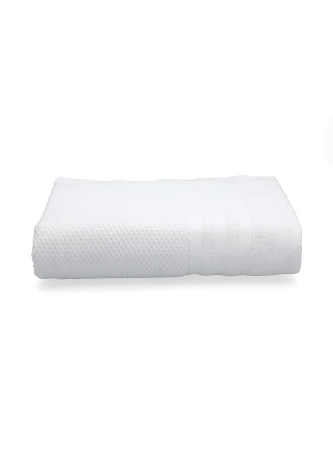 Valentini Highly Absorbent Premium Quality Soft Beach Towel White 100 x 150 cm