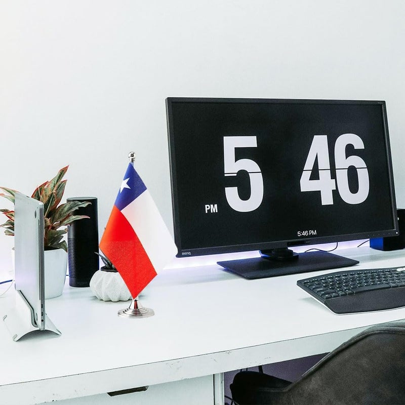 mflagperft Chile Flag Chilean Flags, Small Mini Chilean Desk Flag, Used for Table Office Classroom Home Patriotic Events Decorations - Image 3