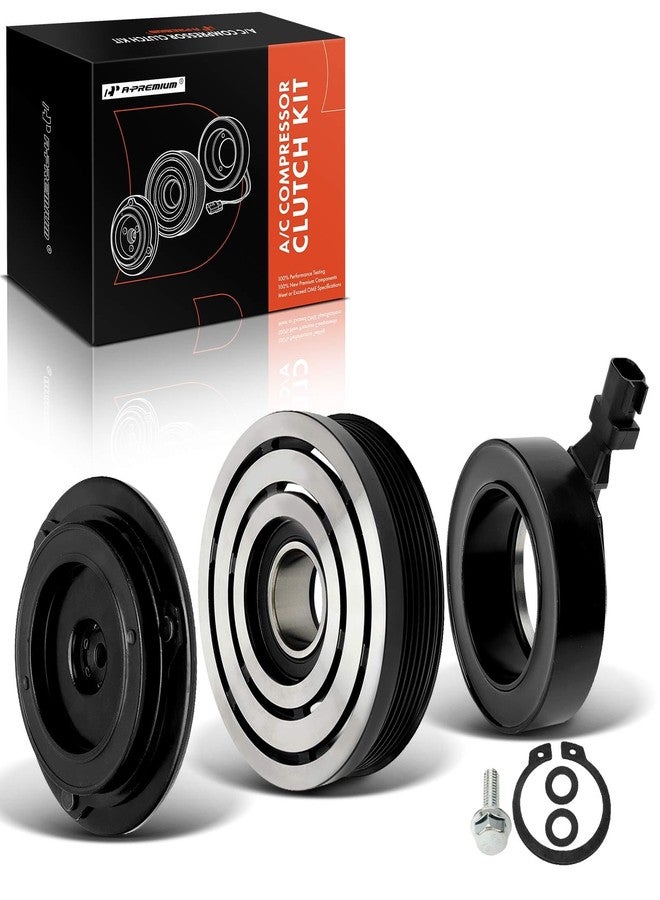 A-Premium Air Conditioner AC Compressor Clutch Kit Compatible with Ford Mustang 2007-2009, E-150 2007-2014, E-250 2007-2014, E-350 Super Duty 2007-2019, E-450 Super Duty 2007-2019, 4.6L 5.4L 6.2L 6.8L - Image 1