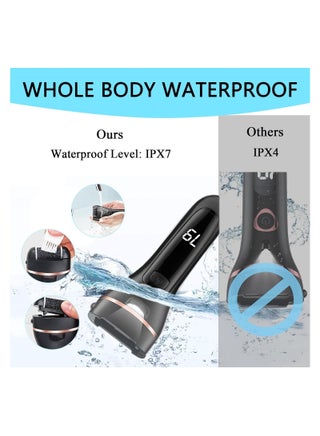 Callus Remover for Feet, 13-in-1 Professional Pedicure Tools Foot Care Kit, Foot Scrubber Electric Feet File Pedi for Hard Cracked Dry Dead Skin, 3 Rollers, 2 Speed, Battery Display - view 3
