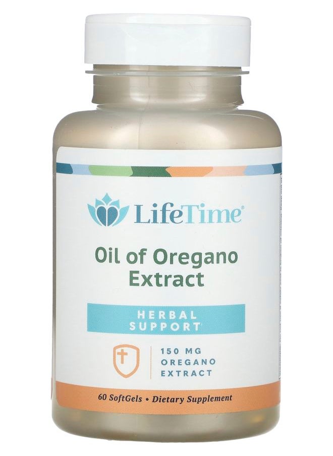 Lifetime - Oil of Oregano Extract 150 mg 60 Softgels - Image 1