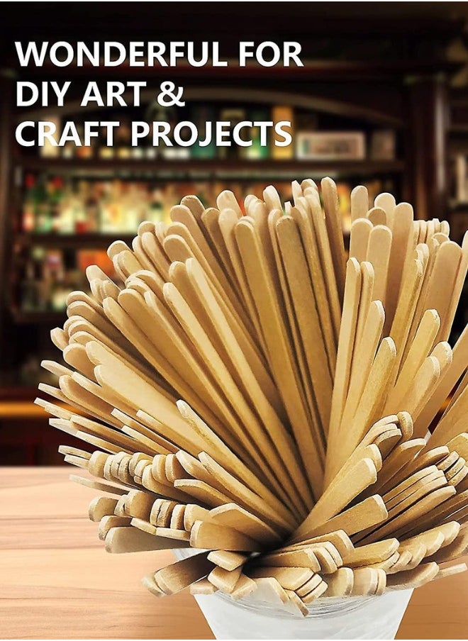 Halapack - [500 PCS] Halapack Disposable 14cm Individual Wrapped Wooden Coffee Stirrer Stick - Image 1
