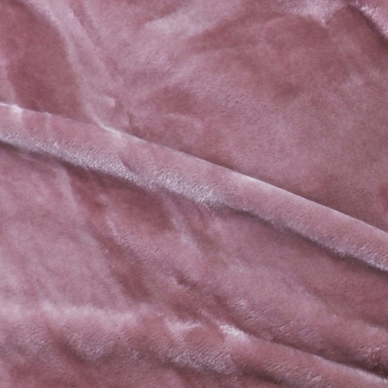 MORANO Viva Soft Blanket | Double Size 220x240 cm | Lightweight 250 gsm | Color - Dusty Rose Pink | Ideal for Beds, Sofa or Travel - Image 2