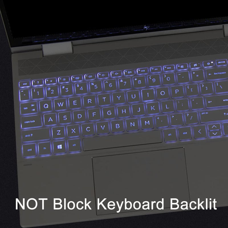 Saco غطاء لوحة مفاتيح لابتوب متوافق مع لابتوب HP 15، 15-hr 15-fd 15-hr0000TU، 15-hr0001TU، 15-fd0012TU، 15-fd0013TU، 15-fd0021TU، 15-fd0012TU، 15-fd0221TU 15.6 بوصة غطاء غبار - شفاف - Image 5