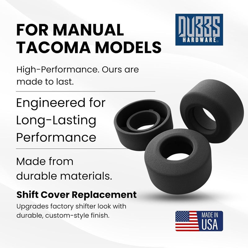 Dubbs Hardware Tacoma Shift Knob Trim Cover for Manual 2016+ Tacoma - Image 2