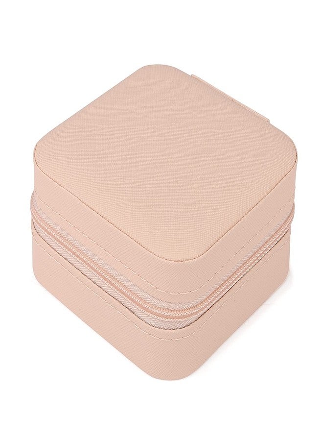 SAMEZONE Mini Jewelry Organizer Box for Women Travel Ring, Pendant, Earring, Necklace Storage Case PU Leather jewellery organisers (MULTICOLOR) - Image 4