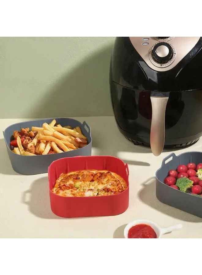 2pcs Square Air Fryer Baking Mats Non Stick Reusable Tray Oven Microwave Safe Dishwasher - Image 5