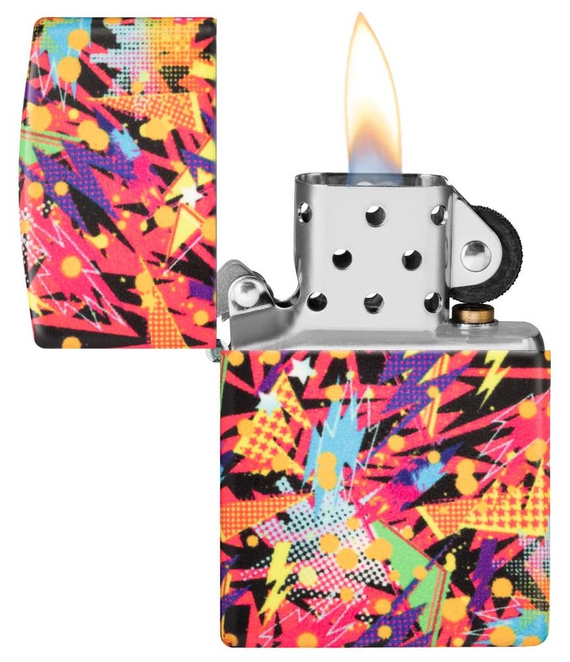Zippo زيبو ريترو ديزاين جلو إن ذا دارك جرين مات، ولاعة جيب مقاومة للرياح، قابلة لإعادة التعبئة، (معتمدة من BIS) - Image 5