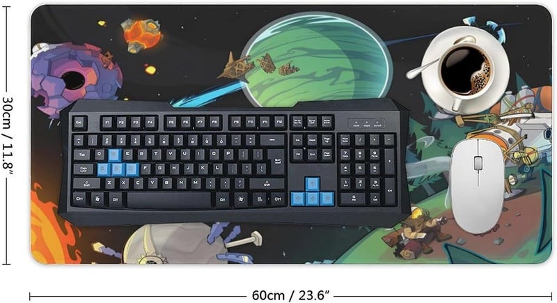 Keebik Gaming Mouse Pad, Outer Wilds Mouse Pad 11.8x23.6 Inch Large Extended Computer Mouse Mat Keyboard Full Desk Mousepad for Gaming, Office, Home - Image 2
