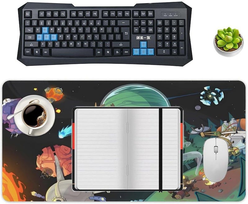 Keebik Gaming Mouse Pad, Outer Wilds Mouse Pad 11.8x23.6 Inch Large Extended Computer Mouse Mat Keyboard Full Desk Mousepad for Gaming, Office, Home - Image 4