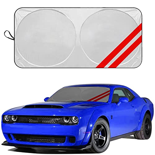 GZSH Front Windshield Sunshade Compatible with Charger Challenger Durango Ram Models Avenger Foldable Custom Fit Windshield Sun Shade Front Window Sun Shade Shield Protector - Image 1