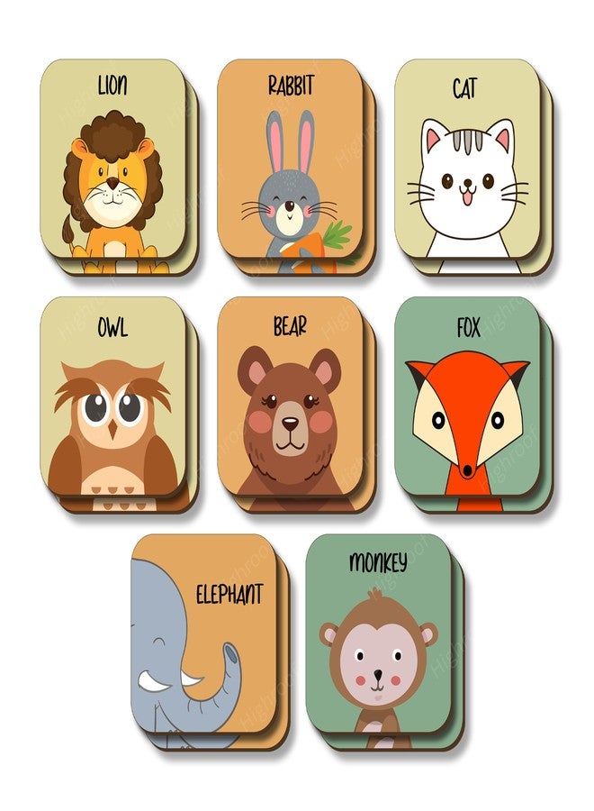 HighRoof Puzzle for Toddlers Montessori Wooden Educational Board with Sight, Taste, Touch, Hearing & Smell – Colorful Matching Game for Kids Age 2 3 4 5 6 7+ Years (Memory Game) - Image 1