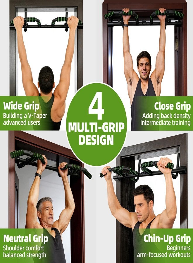 VBSD Upgrade Pull Up Bar for Doorway With Ergonomic Grip, Upto 440 Lbs Capacity No Screws Pullup Bar for Home Gym Indoor Exercise Strength Training, Authorized Under US Patent - Image 2