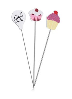 Oasisgalore 3 PCS Stainless Steel Cake Tester Set - Cake Probes & Skewers for Muffins, Cupcakes & Breads  - Image 1