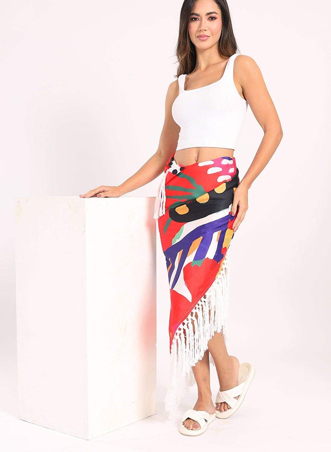 Carina cover-up-skirt-with-fringes
