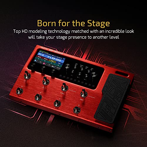 VALETON GP-200R Multi Effects Processor Multi-Effects Guitar Bass Pedal with Expression Pedal FX Loop MIDI I/O Amp Modeling IR Cabinets OTG USB Audio Interface - Image 2