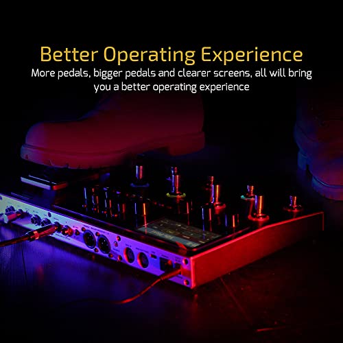 VALETON GP-200R Multi Effects Processor Multi-Effects Guitar Bass Pedal with Expression Pedal FX Loop MIDI I/O Amp Modeling IR Cabinets OTG USB Audio Interface - Image 5