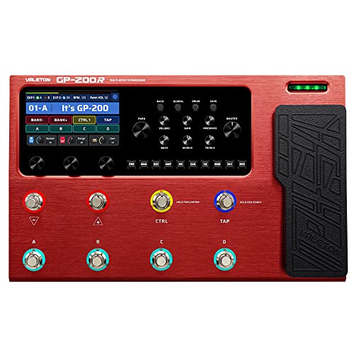 VALETON GP-200R Multi Effects Processor Multi-Effects Guitar Bass Pedal with Expression Pedal FX Loop MIDI I/O Amp Modeling IR Cabinets OTG USB Audio Interface - Image 1