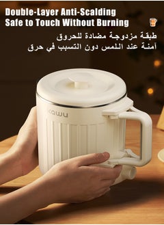 Kawu Foldable Small Electric Kettle, 800ml Portable Tea Kettle Mini Electric Teapot Small Water Boiler with storage bag, 304 Stainless Steel, Auto Shut Off, for Travel, Camping, RV, Home  - Image 4