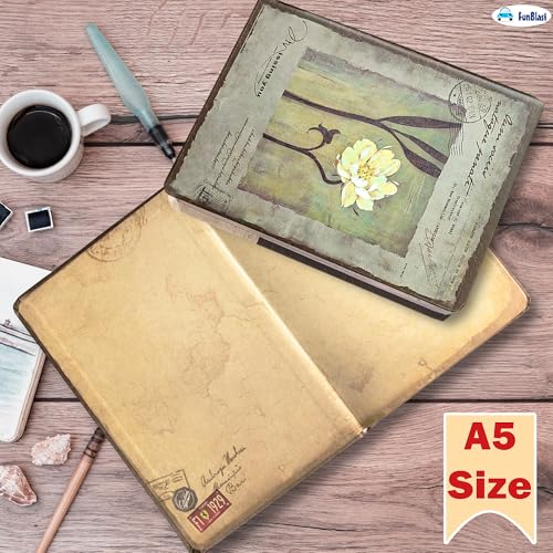 FunBlast Aesthetic Diary for Girls – Kawaii Diaries, Stylish Diary, Notebooks Diary for School, Home, Office, Travel Diary & Notebook – A5 Size (114 Sheets, 228+ Pages) (White Flower) - Image 5