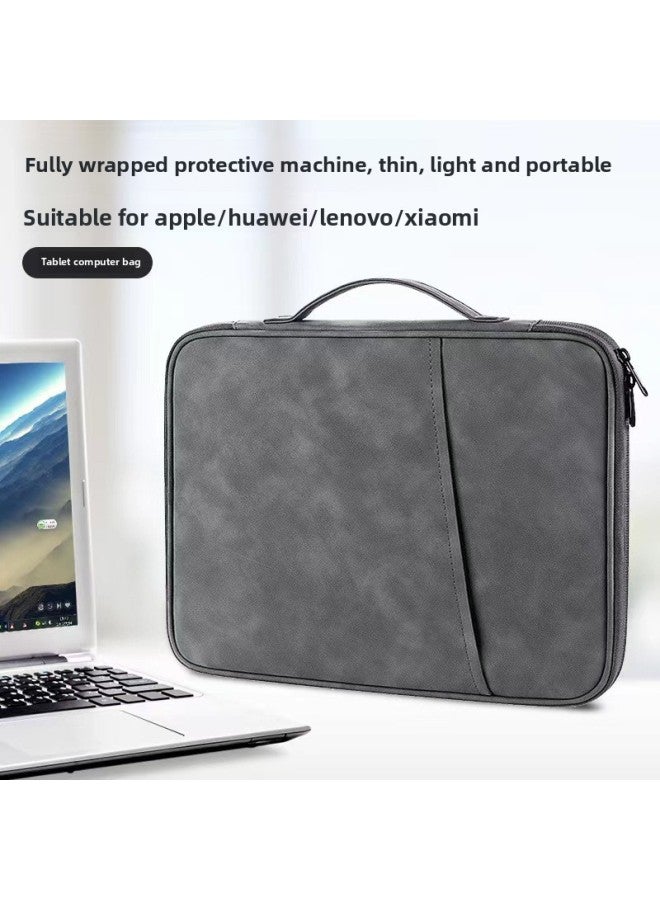 Tablet Bag Tablet Waterproof Loadable Keyboard For Apple Ipad Storage Bag Summer Anti-vibration Laptop Bag For Men And Women-Color:Light Gray [Sheep Paste]]-Dimensions:10.8-11 Inch Universal - Image 2