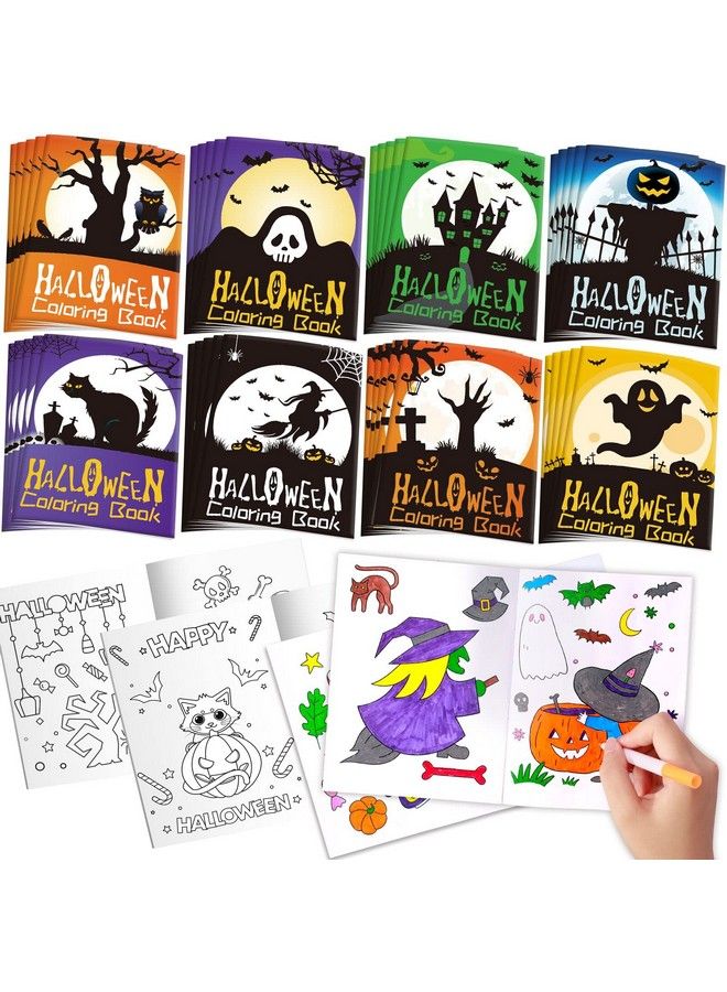 Max Fun 24 Pack Halloween Coloring Book Halloween Classroom Favors Treats Gifts Halloween Party Favors Trick Or Treat For Kids - Image 1