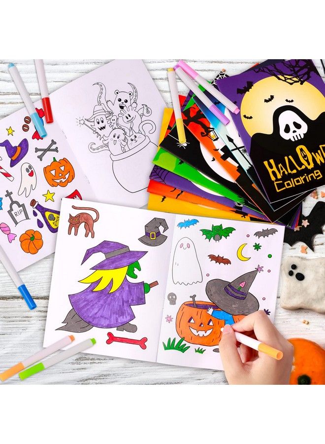 Max Fun 24 Pack Halloween Coloring Book Halloween Classroom Favors Treats Gifts Halloween Party Favors Trick Or Treat For Kids - Image 3