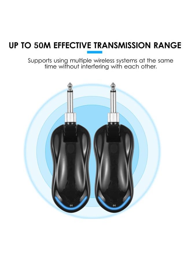 Thoraya - Wireless Guitar Wireless System Guitar Transmitter with Receiver Support OTG Recording 30-50m Transmission Range for Electric Guitar Bass - Image 1