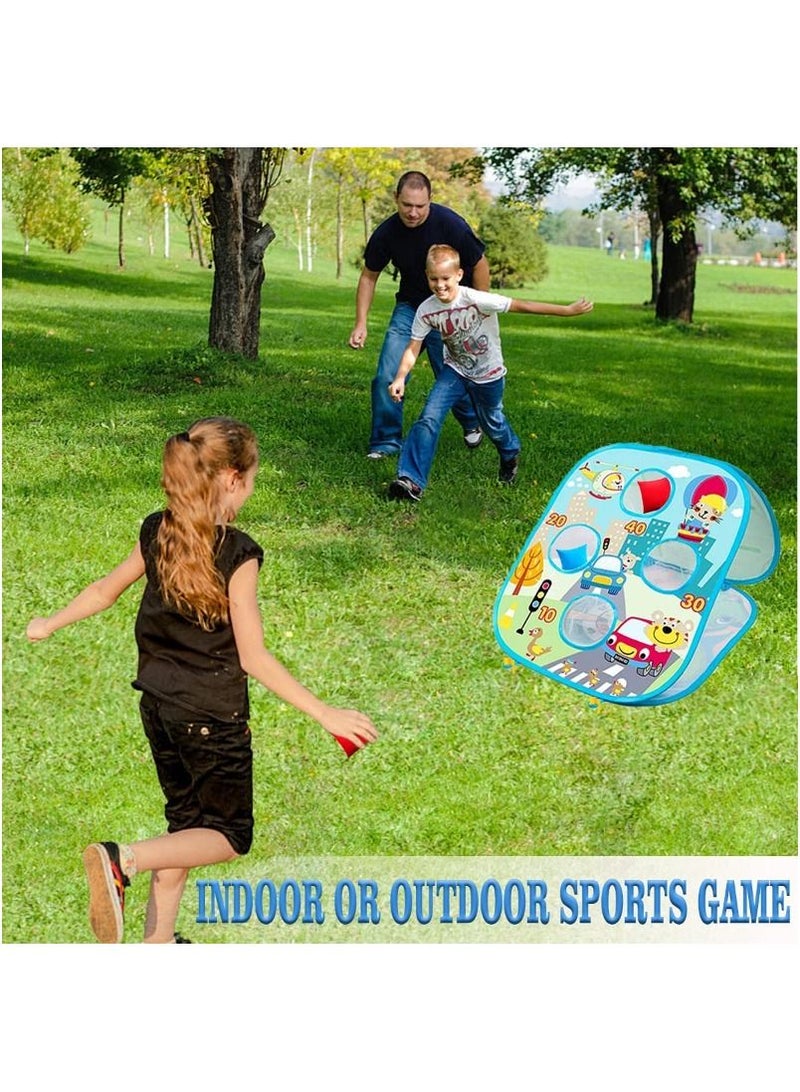 ACLIX Bean Bag Toss Game Toys for Kids Outdoor Beach Games DartBoard for Kids Outside Indoor Fun Gift Toys for Toddlers Family Corn Hole Game Set For Boys And Girls - Image 4