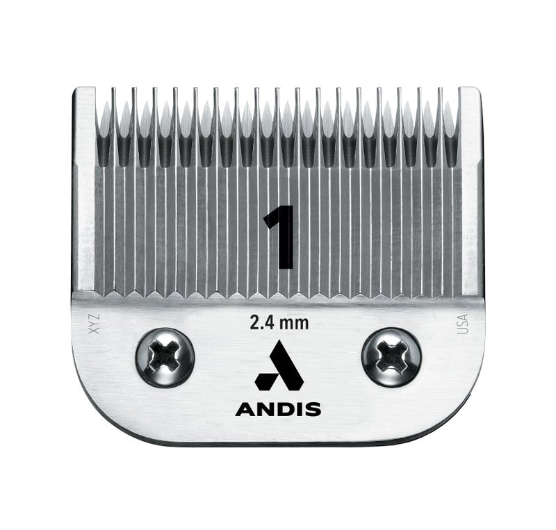 Andis 64070 UltraEdge Carbon-Infused Steel Detachable Clipper Blade, Size 1, 3/32-Inch Cut Length