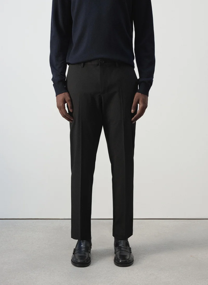 Bologna Cropped Slim-Fit Trousers