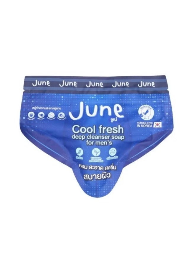 June Cool Fresh Soap for Men 50g, Intimate Area Cleanser, Gentle Daily Wash for Freshness, Odour Control & Comfort - Image 4