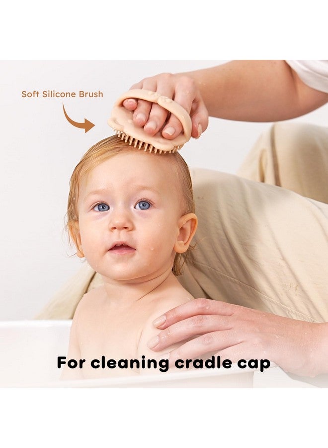 Yoofoss 4 Piece Baby Brush and Comb Set, Wooden Baby Brush with Natural Ultra Soft Goat Hair, Baby Hair Brush for Newborn, Baby Brush Set for Boy Girl - Image 2