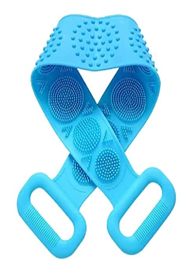 Geocell Silicone Bath Body Brush, Exfoliating Lengthen Silicone Body Back Scrubber, Easy to Clean, Lathers Well, Eco Friendly, Long Lasting, Comfortable Massage for Shower, (1pcs)(Multicolor) - Image 2