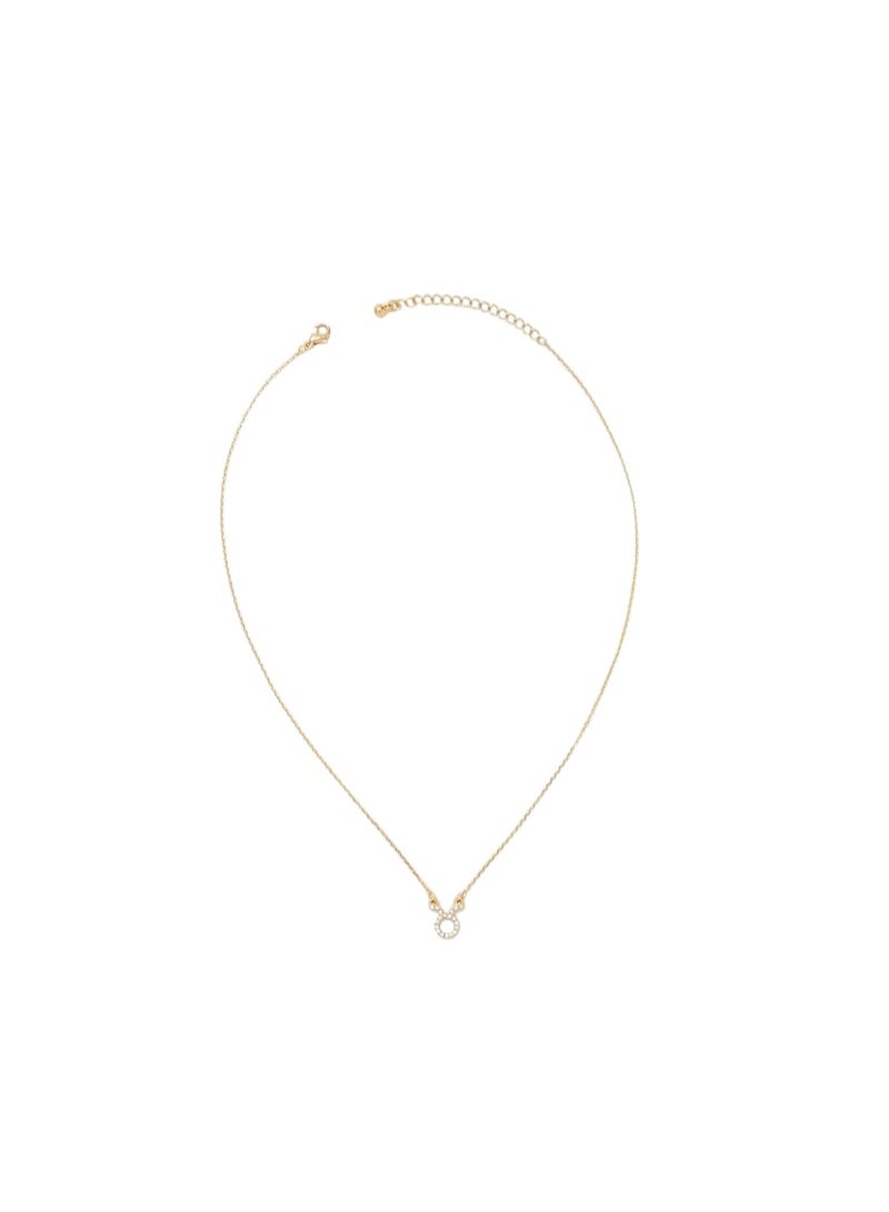 FOREVER 21 Rhinestone Zodiac Charm Necklace  - Image 1