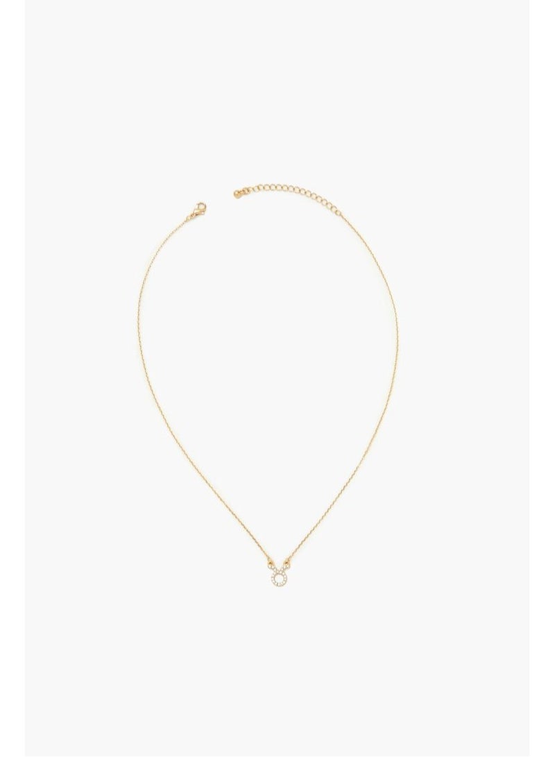 FOREVER 21 Rhinestone Zodiac Charm Necklace  - Image 3