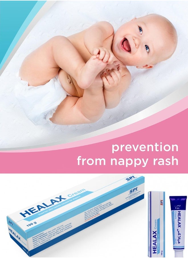 SPI Healax cream for skin rashes caused by diapers 100 Gm  - Image 2