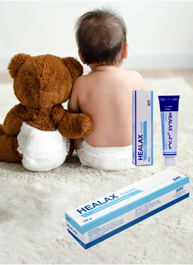 SPI Healax cream for skin rashes caused by diapers 100 Gm  - Image 5
