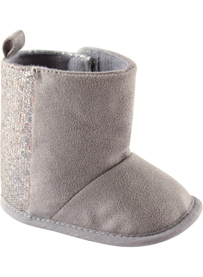 Luvable Friends Luvable Friends Winter Boot With Glitter unisex-baby Crib Shoe  - Image 3
